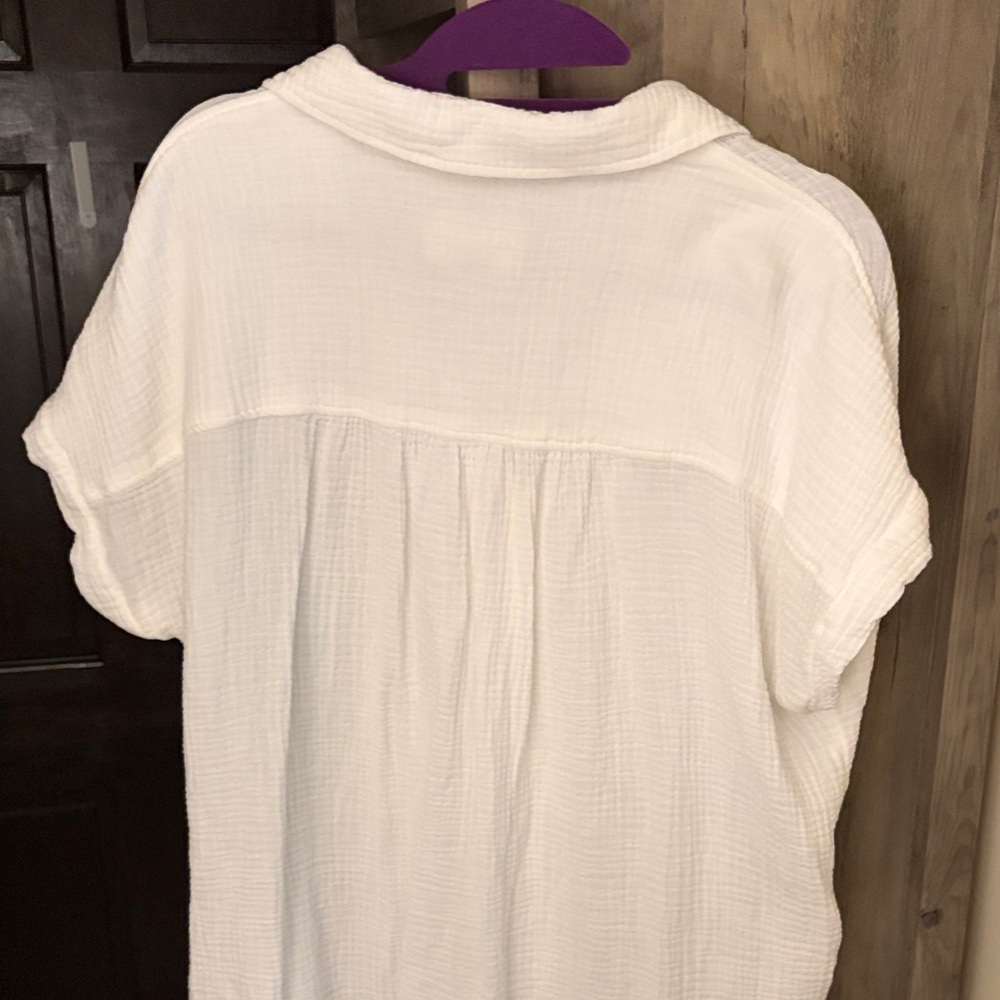 Universal Thread Cream Textured Blouse - Picture 3 of 3